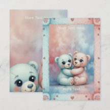 Rose et Bleu Pastel