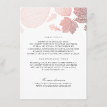 Rose Gold Feuille White Mariage Détails