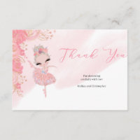 Rose or tutu ballerine Baby shower Merci