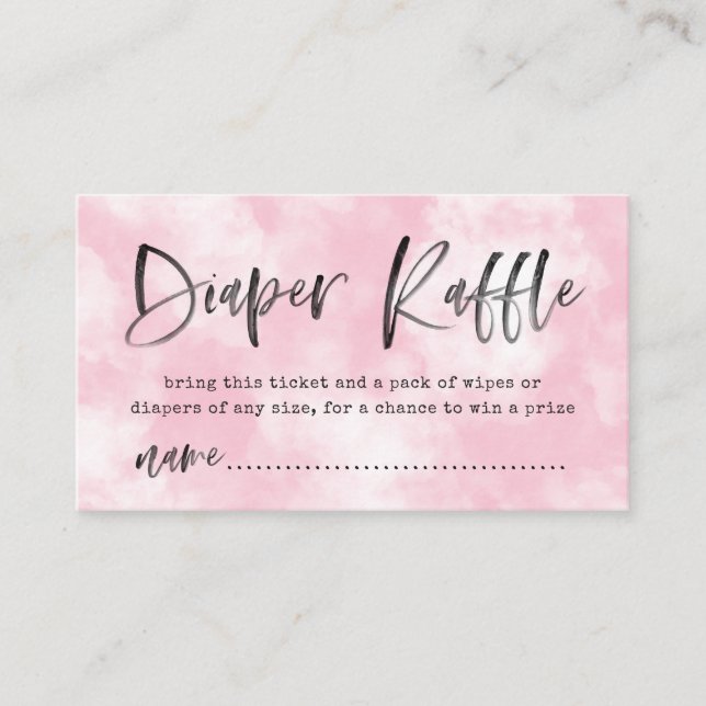 Carte D'accompagnement Rose providentiel du billet | de tombola de (Devant)