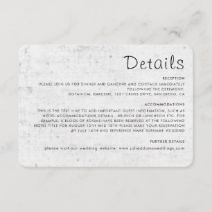 Carte D'accompagnement Rose Rose Vieux Mur Vintage Style Mariage Journal