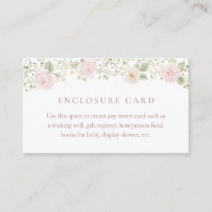 Carte d'accompagnement Roses Fardées Baby Breath