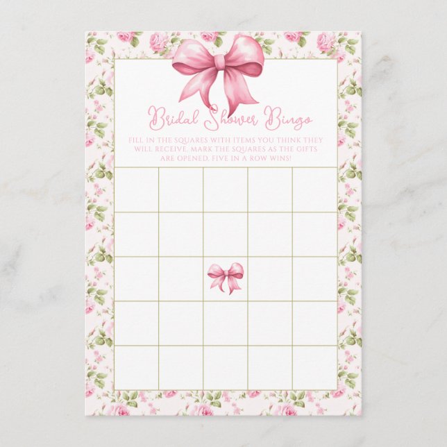 Carte D'accompagnement Roses roses et vaches roses Coquette Fête des mari (Devant)