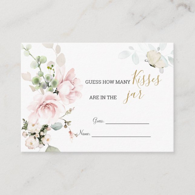 Carte D'accompagnement Roses Roses Roses Roses Roses Penser Combien De Ba (Devant)