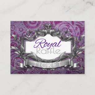 Carte D'accompagnement Royal Diaper Raffle Princesse ethnique violette et