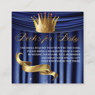 Carte D'accompagnement Royal Prince livre pour le bébé