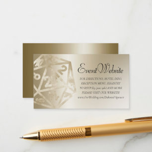 Carte D'accompagnement RPG Luxe   Gold Imaginaire Tabletop Gamer Website