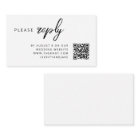 RSVP pour mariage | QR Code minimaliste Nettoyer s