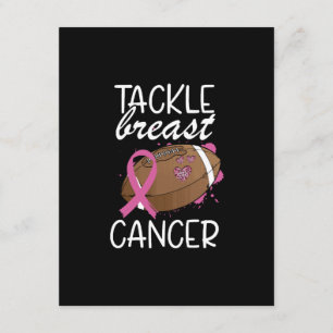 Carte D'accompagnement Ruban de sensibilisation au cancer du sein Tackle 