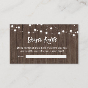 Carte D'accompagnement Rustic Baby est en train de brasser Baby shower Dé