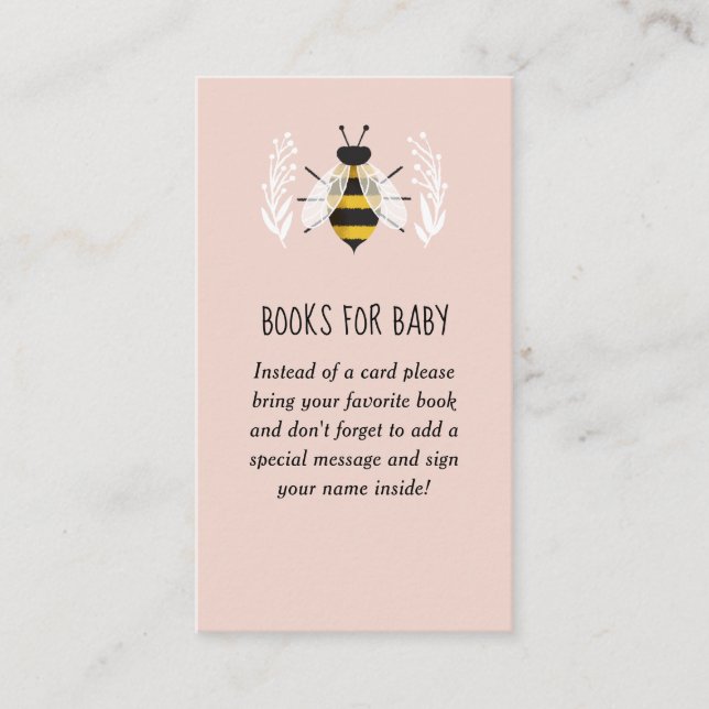 Carte D'accompagnement Rustic Girl Mama to Bee Baby shower Demande de liv (Devant)