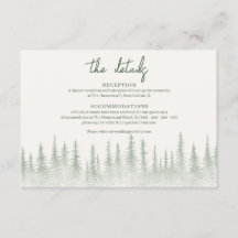 Rustic Sage Green Mountain Détails du mariage