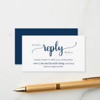 Rustique moderne, bleu marine, site RSVP en ligne