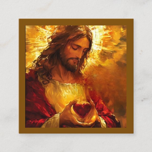 Carte D'accompagnement Sacred Heart of Jesus  (Devant)