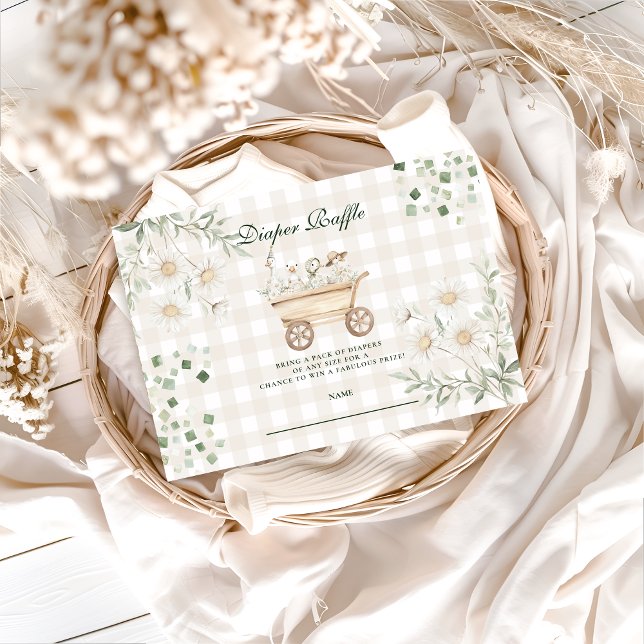 Carte D'accompagnement Sage Daisy Silly Goose Diapper Raffle (Créateur téléchargé)