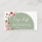 Sage Green Baby Bloom Baby shower Déchets Raffle