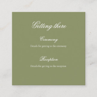 Carte D'accompagnement Sage Green Floral Wedding Gift Tag