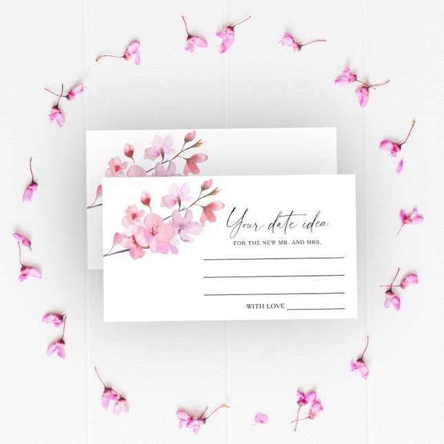 Carte D'accompagnement Sakura - Idées de soirée en amoureux \ Pot à rende (Créateur téléchargé)