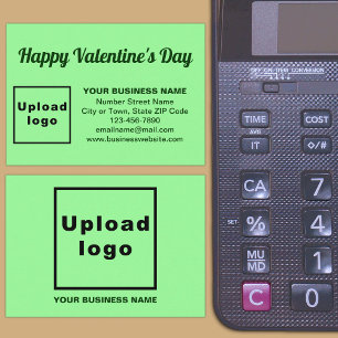 Carte D'accompagnement Salutation de Saint-Valentin pour le vert clair