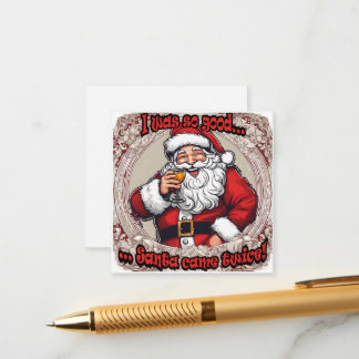 Carte D'accompagnement Santa est venu deux fois !