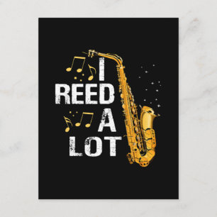 Carte D'accompagnement Saxophone drôle