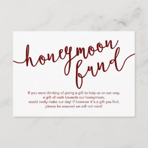 Carte D'accompagnement Script bourguignon rustique, Fonds pour lune de mi