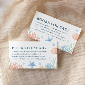 Carte D'accompagnement Sea You Soon Ocean Baby Shower Books For Baby
