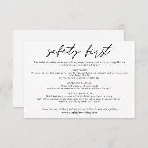 Carte D'accompagnement Sécurité Première sécurité simple à base de COVIN 