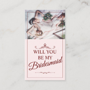 Carte D'accompagnement Serez-Vous Ma Femme D'Accueil ? Trois Bridesmaitre