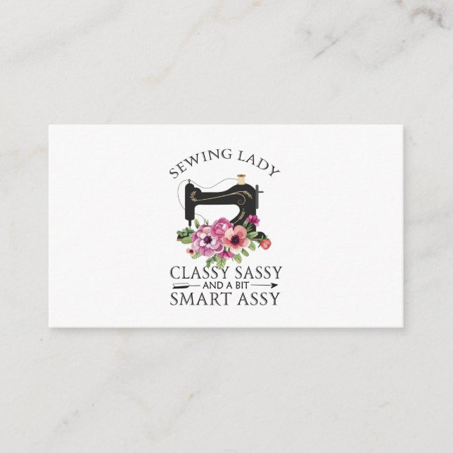 Carte D'accompagnement Sewing Lady Class Sassy And A Bit Smart Assy (Devant)