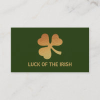 Shamrock Gold Foil, Baby shower irlandais