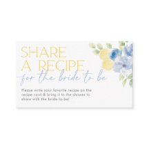 Share a recipe card Main Squeeze Bridal Shower