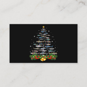 Carte D'accompagnement Shark Christmas Tree Shark Amateurs Cadeaux Hommes