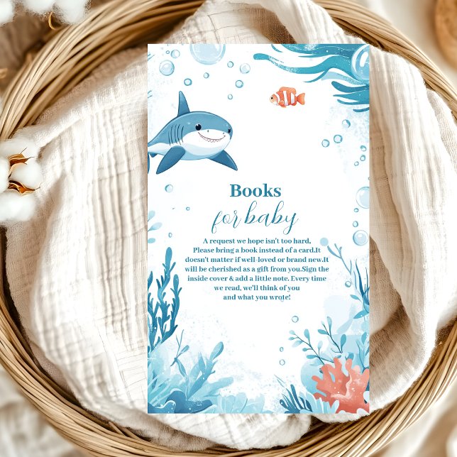 Carte D'accompagnement Shark Under the Sea Ocean Animals Livres pour bébé (Créateur téléchargé)