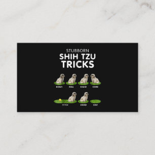 Carte D'accompagnement Shih Tzu Lover   Funny Shih Tzu Trick Dog Love