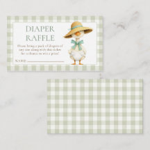 Silly Goose Gingham Diaper Baby Shower 