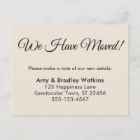 Simple Cream Nous avons déplacé le changement d'ad