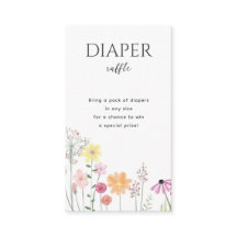 Simple Fleur sauvage Filles Baby shower Déchets Ra