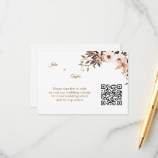 Carte D'accompagnement Simple Minimal Enclosure Card