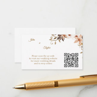 Carte D'accompagnement Simple Minimal Enclosure Card