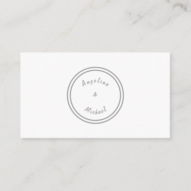 Carte D'accompagnement Simple minimaliste moderne unique (Devant)