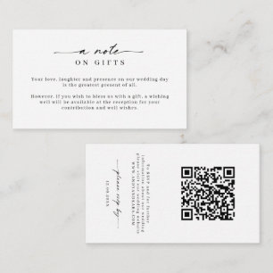 Carte D'accompagnement Simple minimaliste Wishing well & RSVP Enclôture C