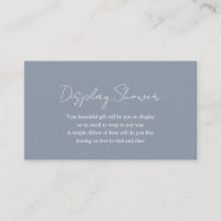 Simple moderne Dusty Blue Boy Baby Display Douche