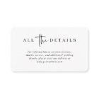 Simple, moderne et minimaliste | Détails du Mariag