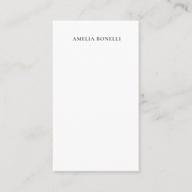 Carte D'accompagnement Simple professionnel minimaliste classique (Devant)