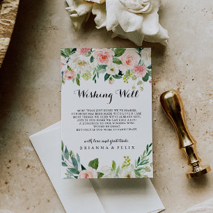 Carte D'accompagnement Simples Mariages de feuillage vert floral