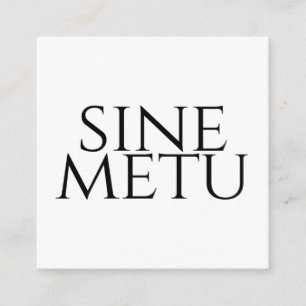 Carte D'accompagnement Sine Metu - Sans Peur