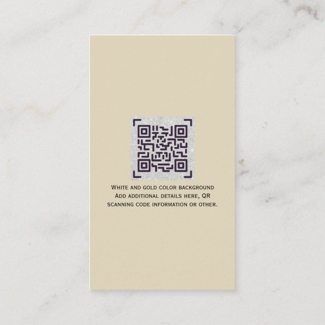 Carte D'accompagnement Site de code QR budgétaire Réponse à une invitatio (Dos)