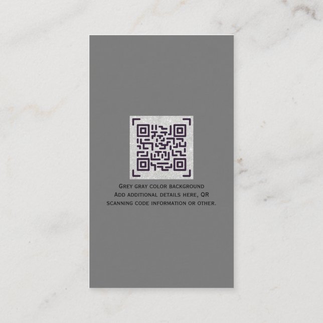 Carte D'accompagnement Site de code QR budgétaire Réponse à une invitatio (Dos)