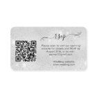 Site du mariage de parties scintillant Silver RSVP